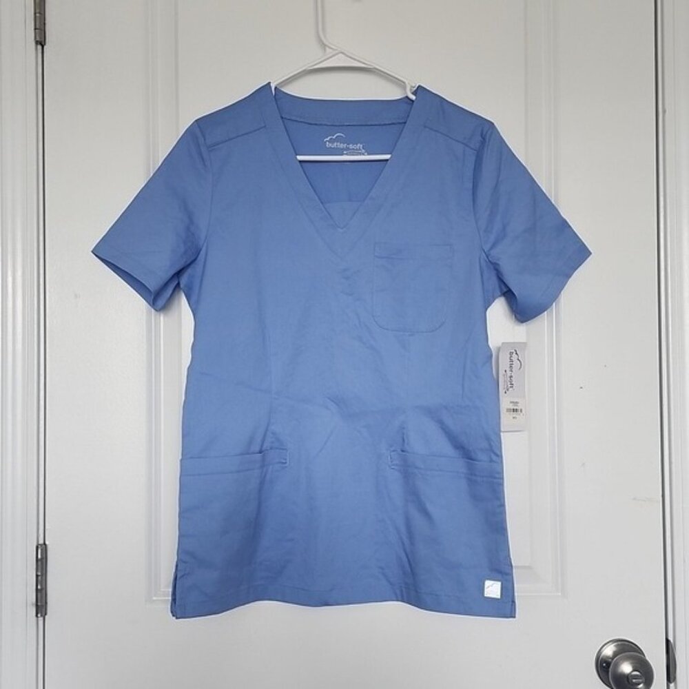 Butter soft stretch scrub top size XS